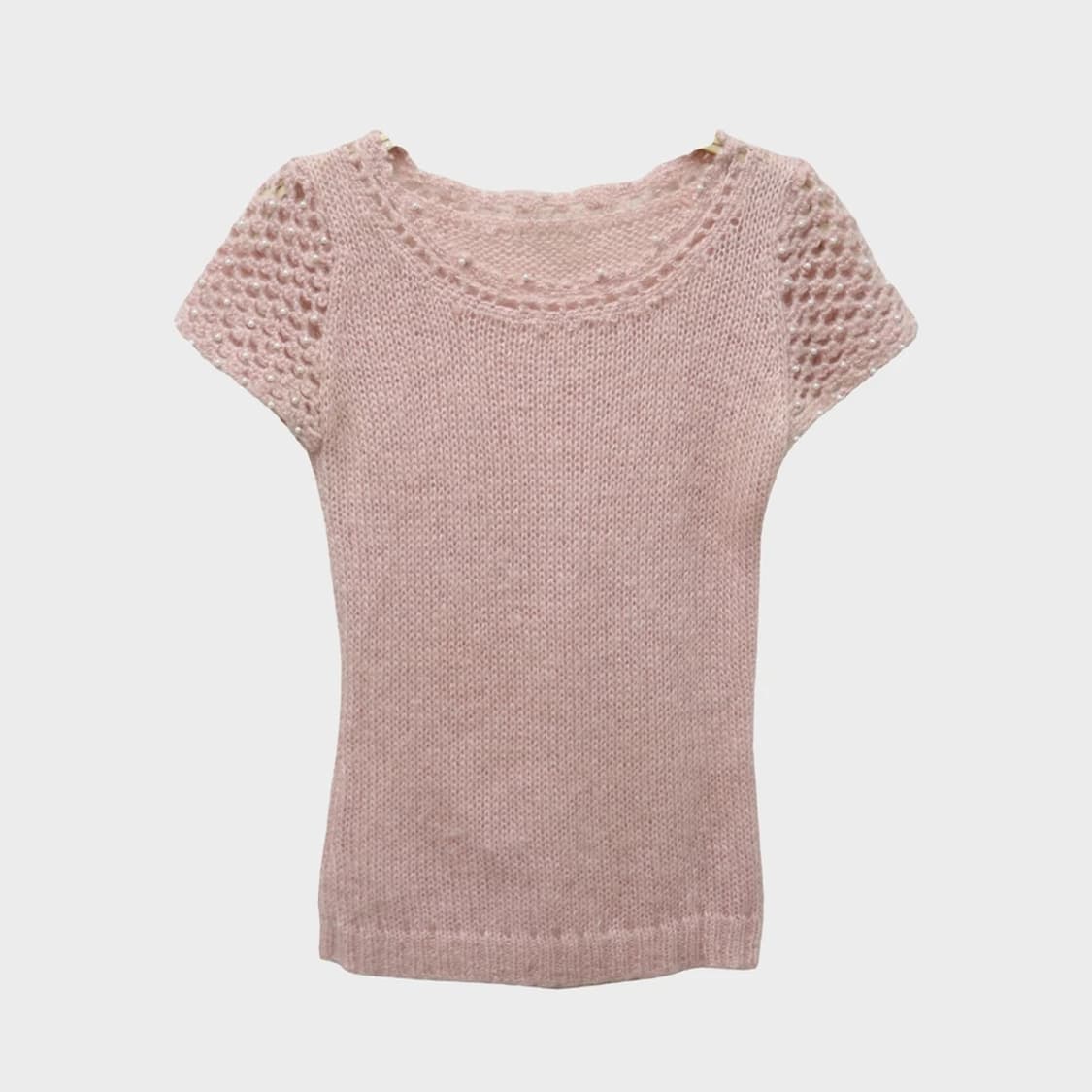 ADESSO CERCHIO 진주 포인트 모헤어 혼방 니트 60288 상품이미지1