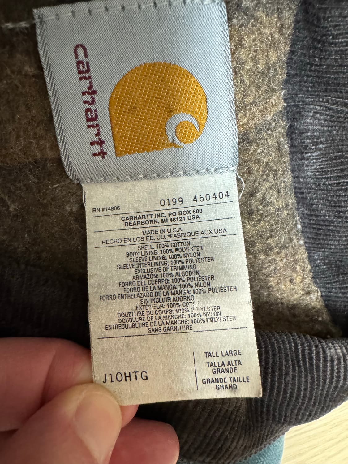 칼하트 트러커 j10 헌터그린 htg large tall 상품이미지3