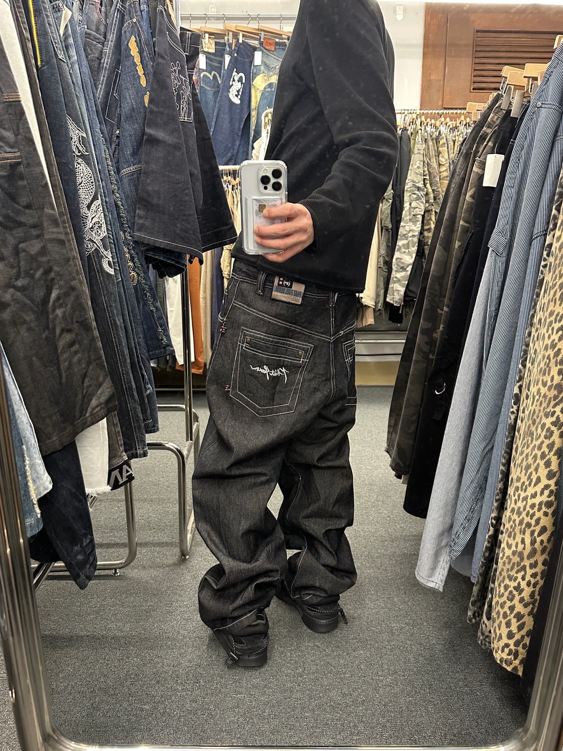 팻 팜 올드스쿨 스트릿 힙합 데님팬츠 상품이미지1