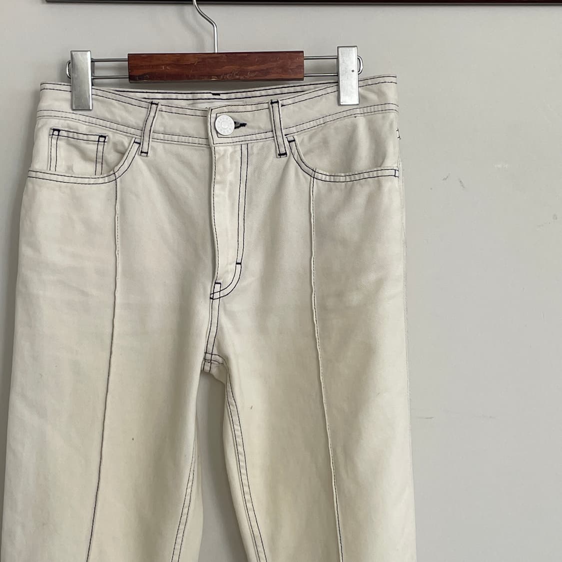 산드로 화이트 데님 청바지 상품이미지3