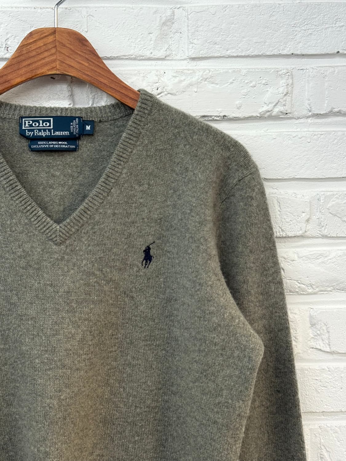 폴로 그레이 램스울 니트 상품이미지4