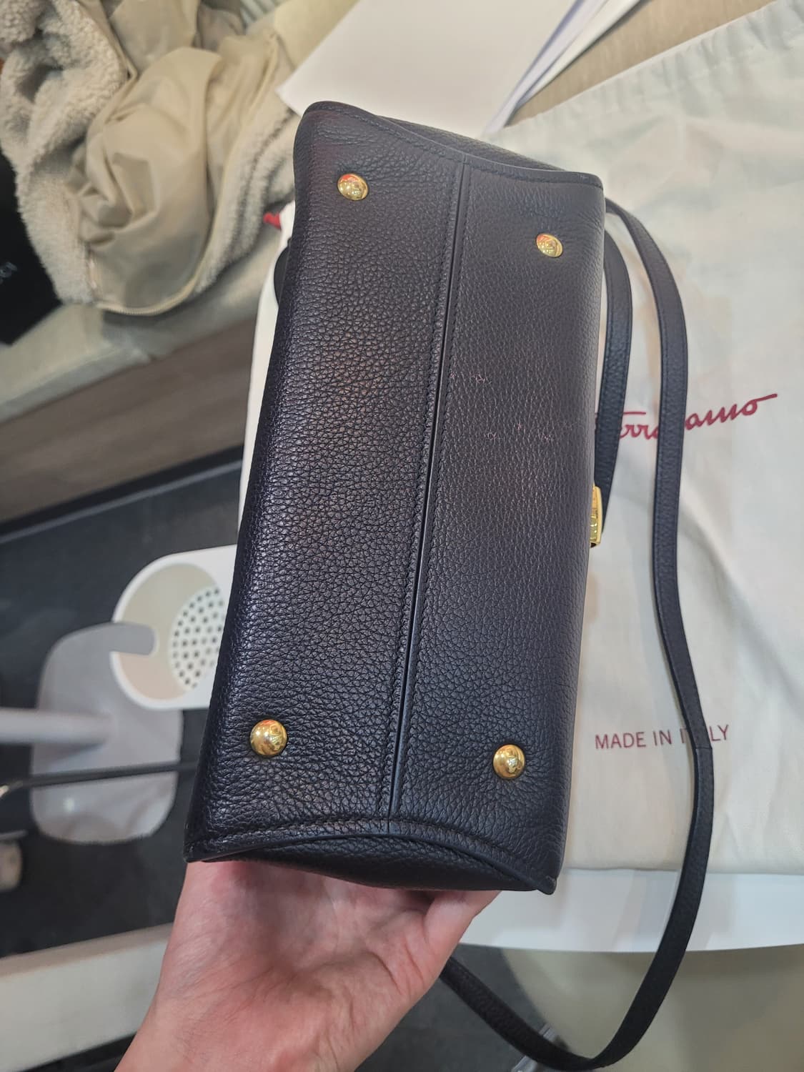 (새상품급) 페라가모 간치니 마고 탑핸들 숄더백 상품이미지8