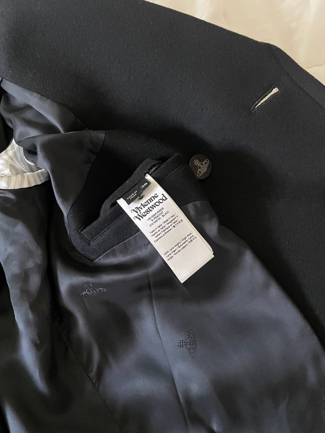 비비안웨스트우드 / 영국라벨 버진울 피코트 블랙 상품이미지8