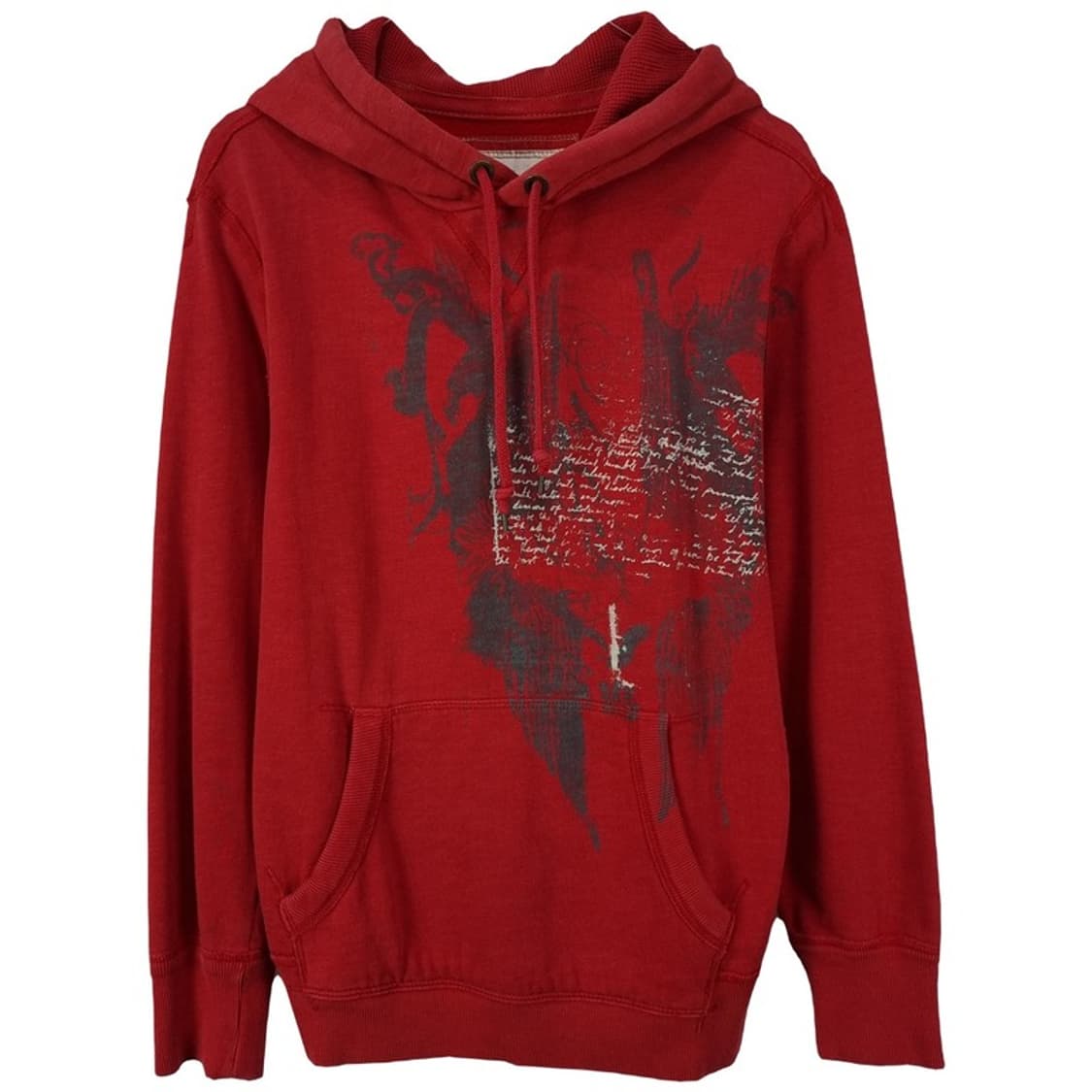 [아메리칸이글] Y2K 빈티지 그래픽 프린팅 후드티 레드 M19517 상품이미지2