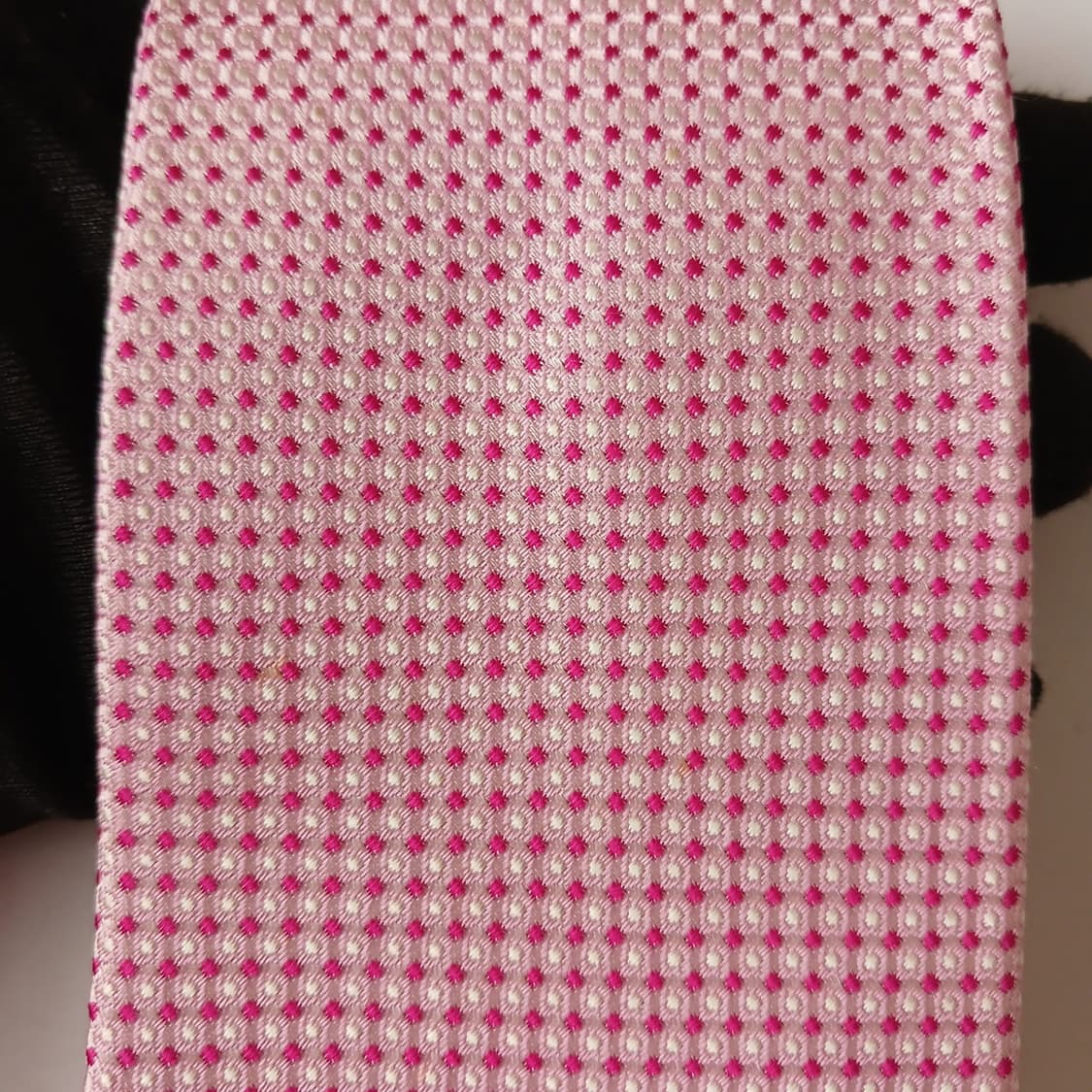 밀라숀 실크 핑크 도트 패턴 넥타이 8.1cm A~B등급 A19727 상품이미지7