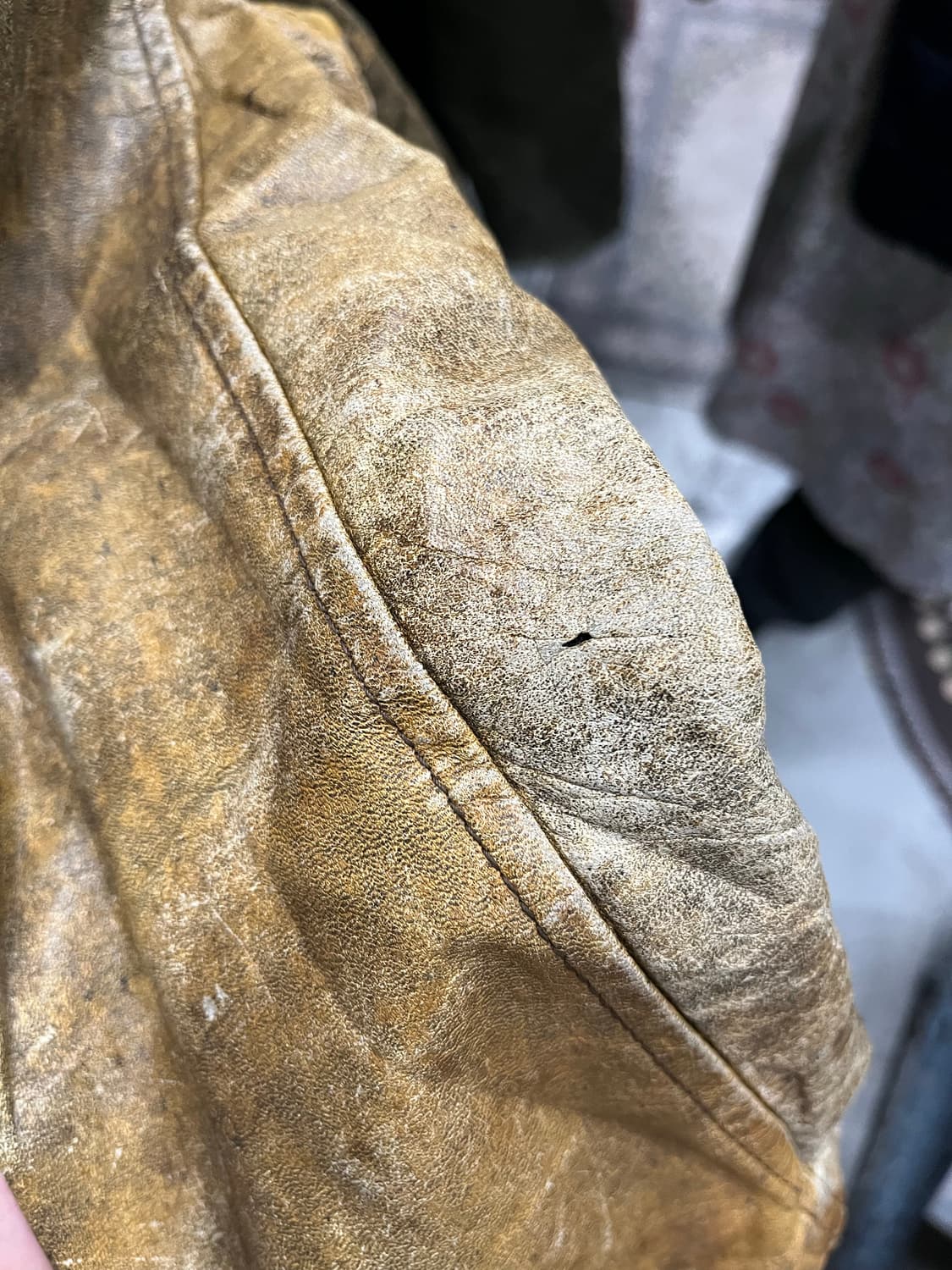 90s INDEFINI 소가죽 봄버자켓 상품이미지10