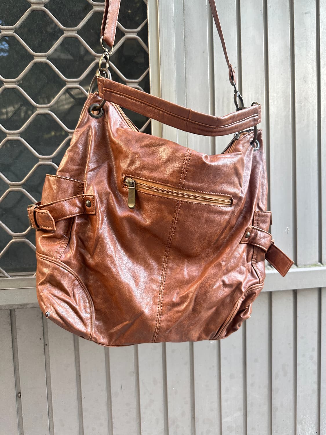 None vintage brown shoulder bag 상품이미지5