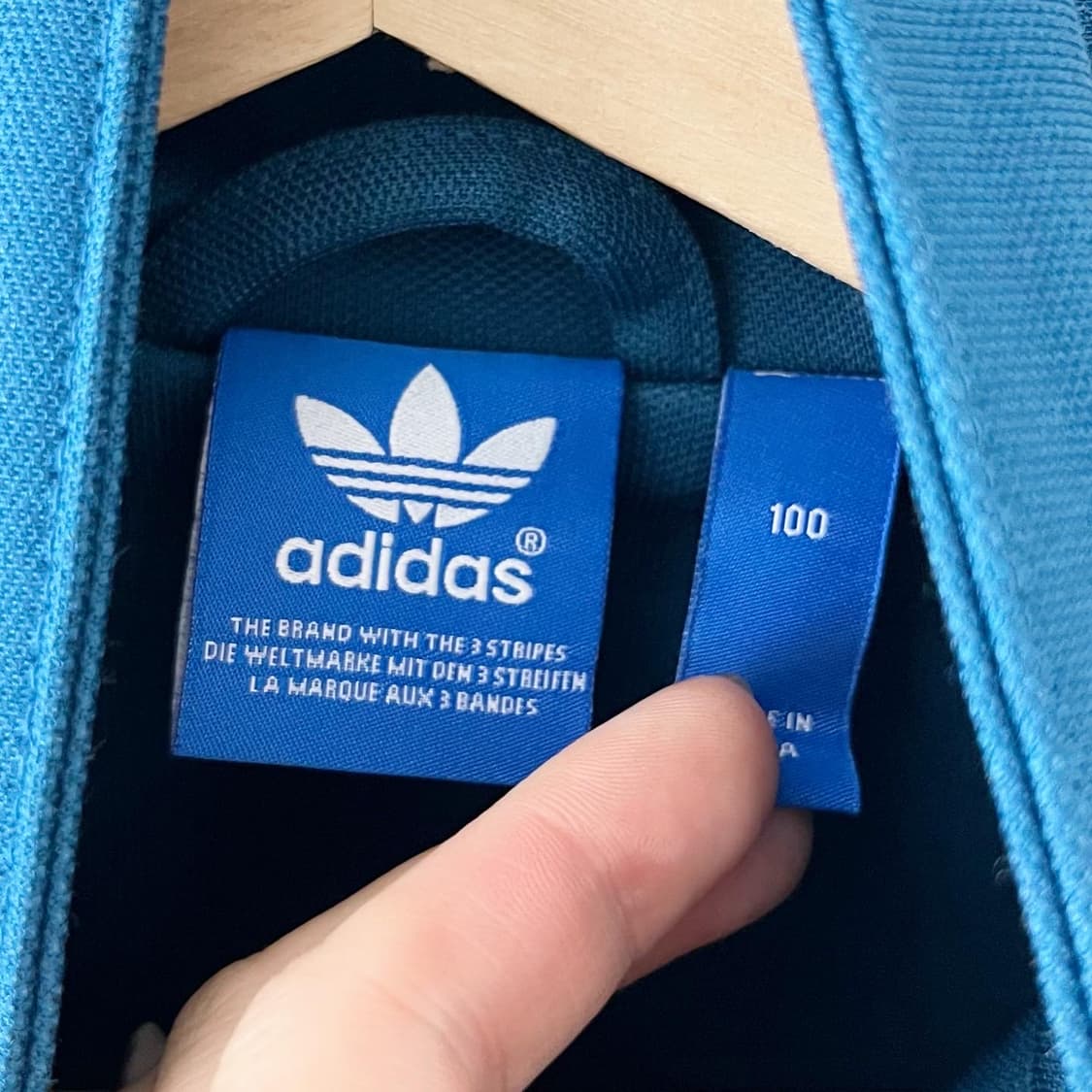 아디다스 블루 화이트 삼선 져지 상품이미지6