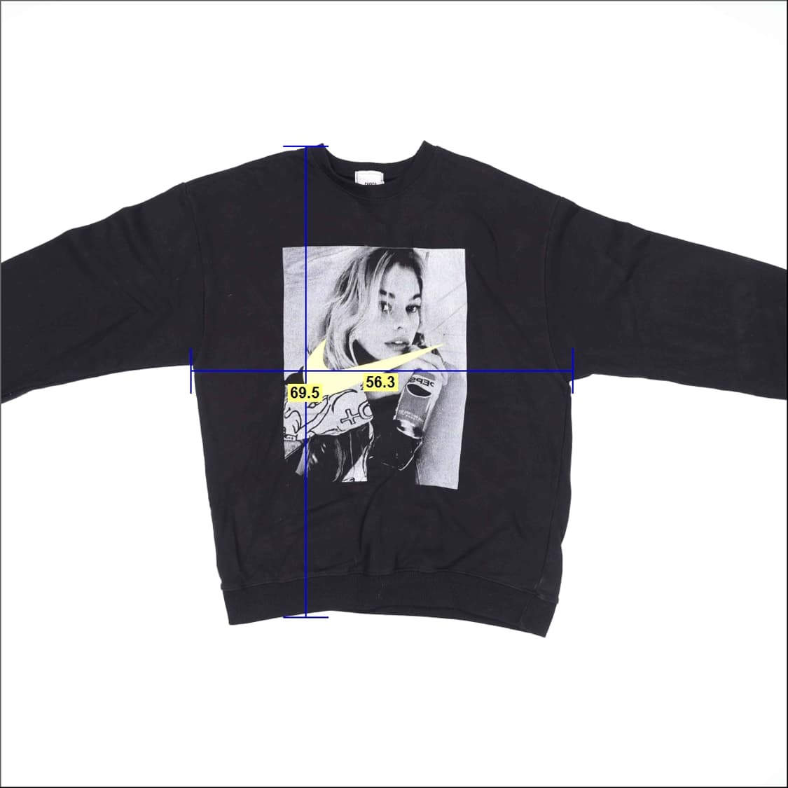 [95-100정도] 빈티지 프린팅 맨투맨 티셔츠 1215H1 상품이미지5