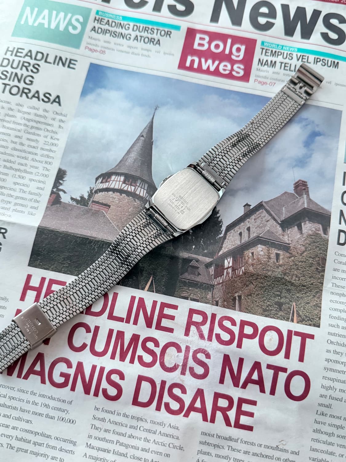 세이코 Seiko 쿼츠 스퀘어 상품이미지3