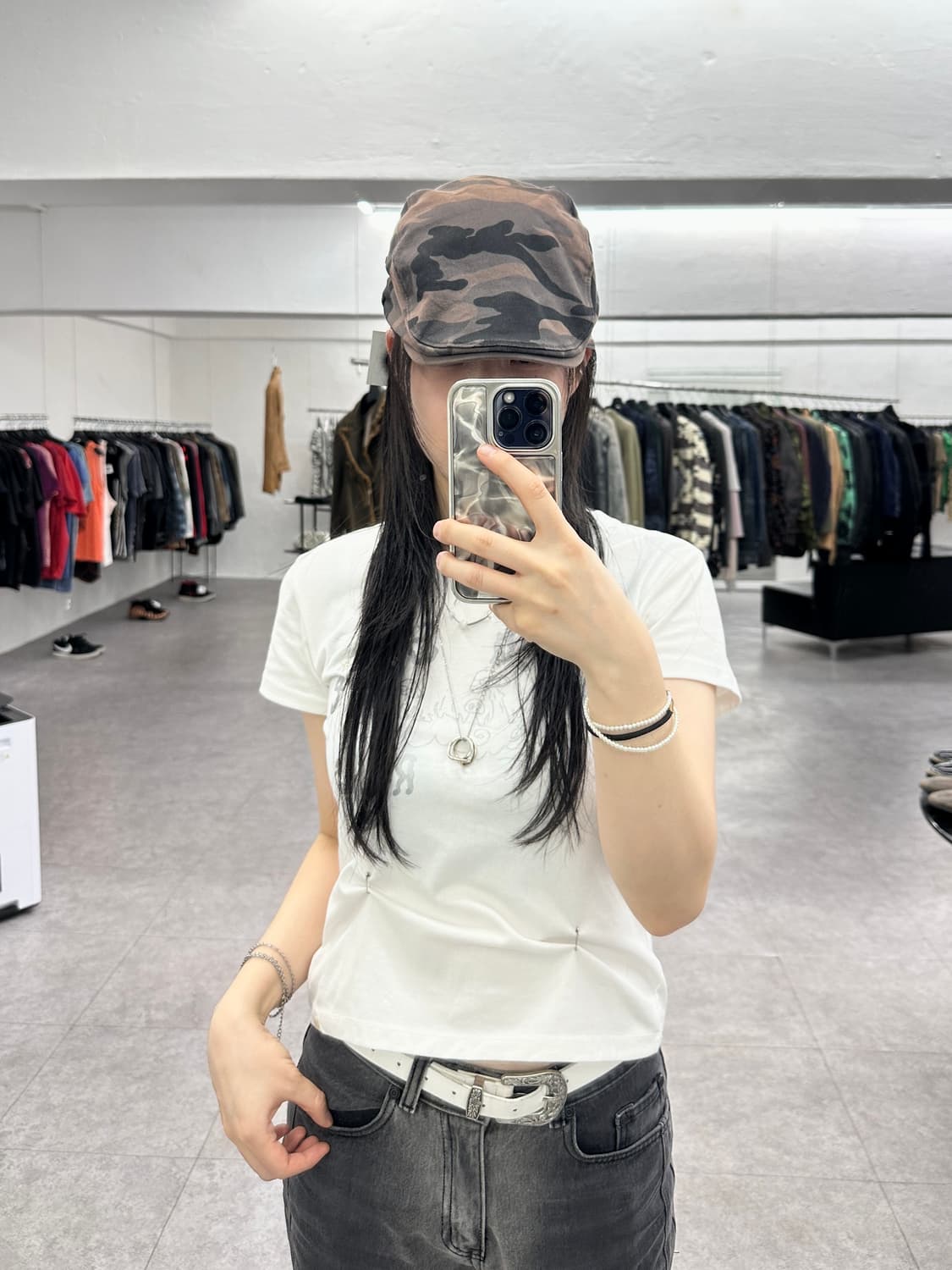 Vintage camo 헌팅캡 상품이미지3