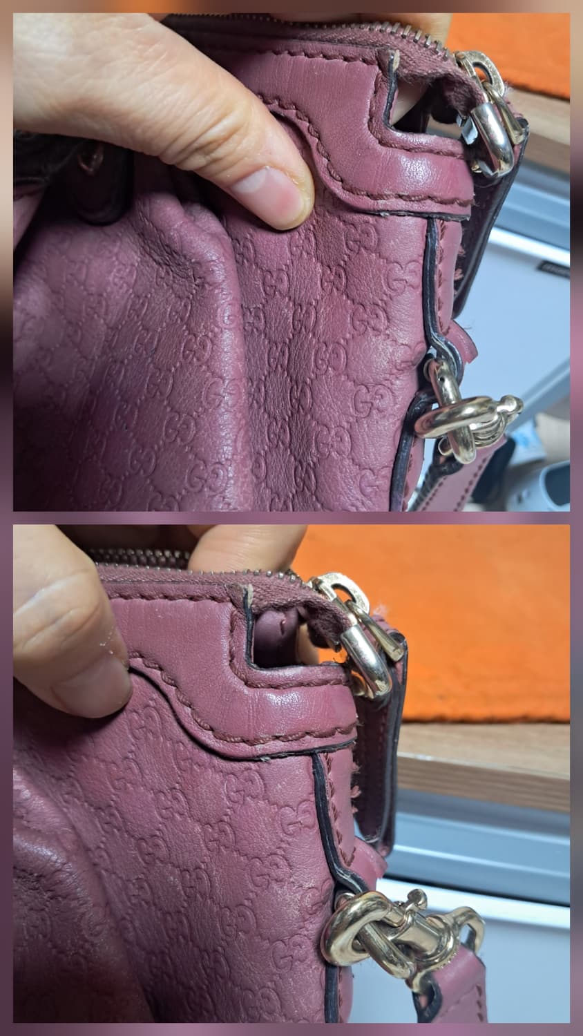 정품 구찌 백 마이크로시마 핑크 숄더백 토트백 3way 가방 상품이미지6