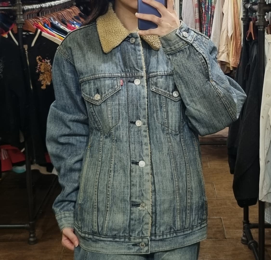 [Hi] levis 리바이스 양털 데님자켓 블루 상품이미지1