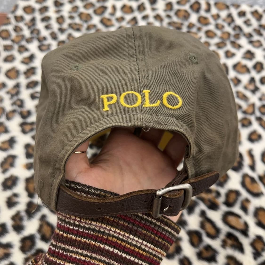폴로 랄프로렌 포니 말차 딥카키 볼캡 모자 C09599 상품이미지4