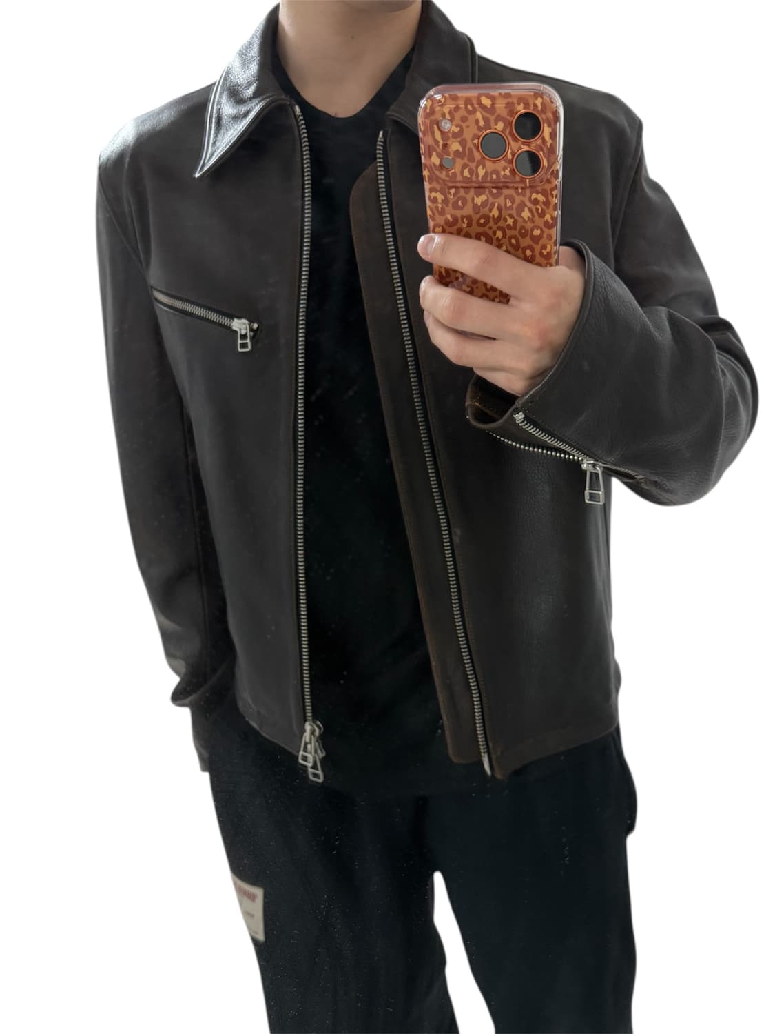 Tonywack leather crop jacket 상품이미지4