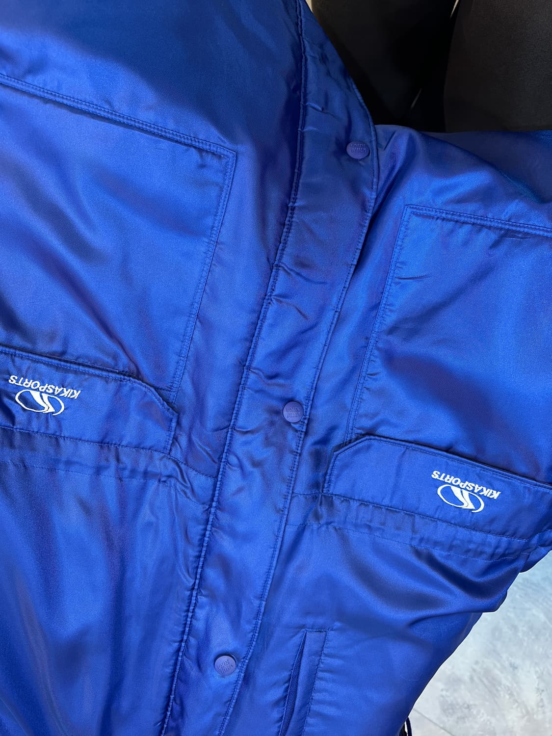 95)키카 스포츠 빈티지 플레이어 벤치 점퍼 돕바 블루  상품이미지6