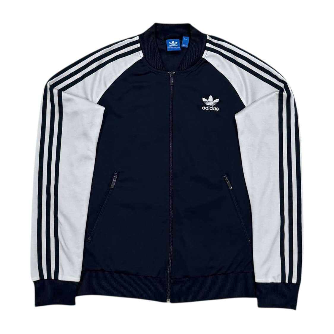 아디다스 빈티지 슈퍼걸 레오파드 트랙탑 홍지윤 져지 자켓 네이비 M 상품이미지1