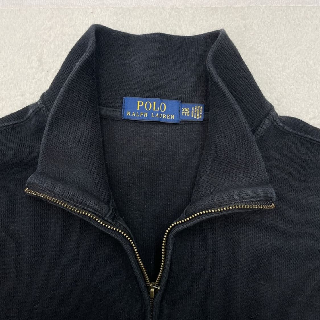 POLO BY RALPH LAUREN 반집업 맨투맨 블랙 XXL 상품이미지3