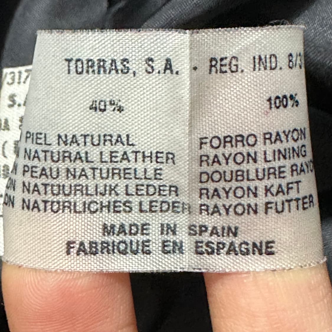 90s Torras 레더 니트 자켓 상품이미지8