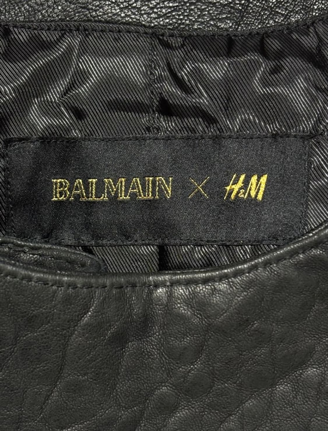 15FW Balmain X H&M biker jacket 상품이미지5