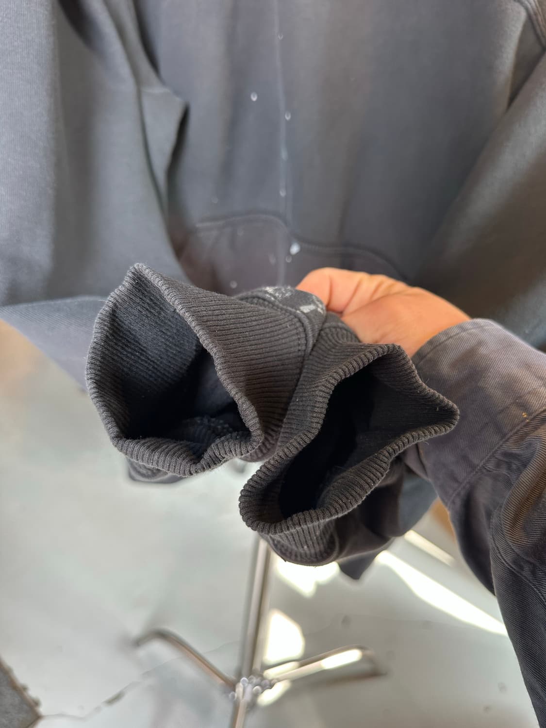 칼하트 헤비웨이트 하프집 페인팅 스웻 후드 상품이미지6