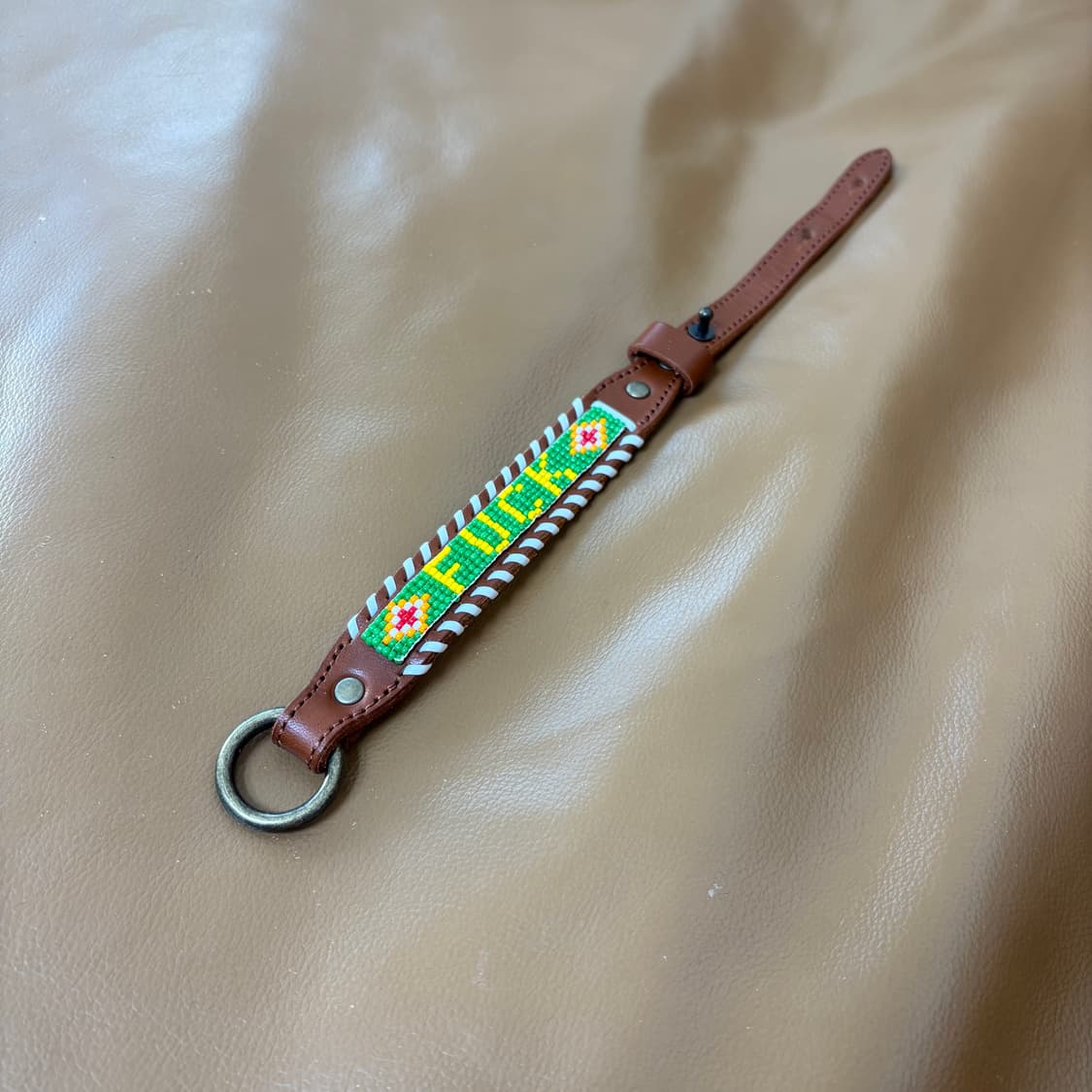 히스테릭글래머 팔찌 퍽 비즈 레더 상품이미지1