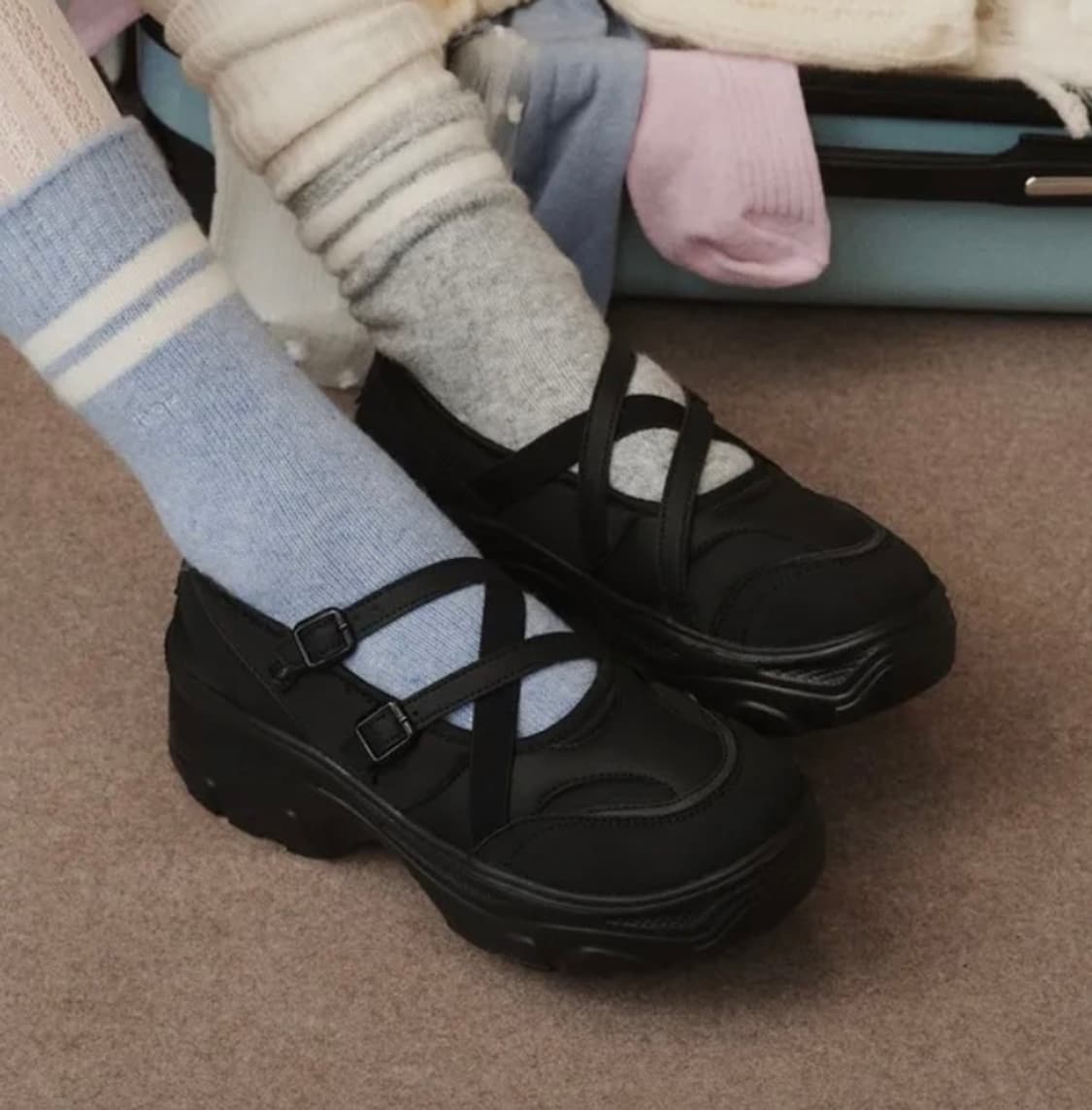 오찌 밴딩 메리제인 슈즈 250(한 번 착용) 상품이미지1