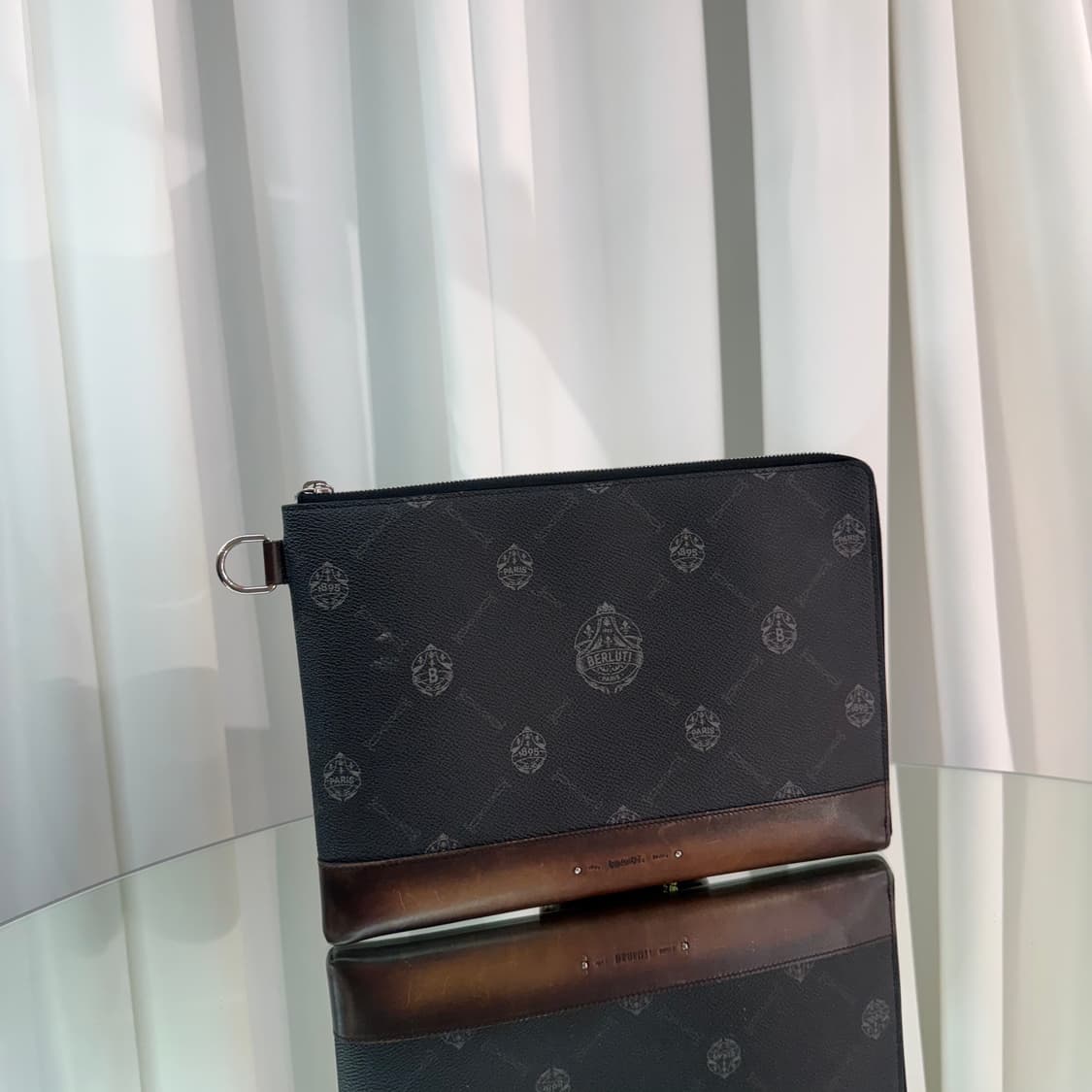 [정품] 벨루티 시그니처 캔버스 앤 레더 도큐먼트 클러치백 상품이미지2