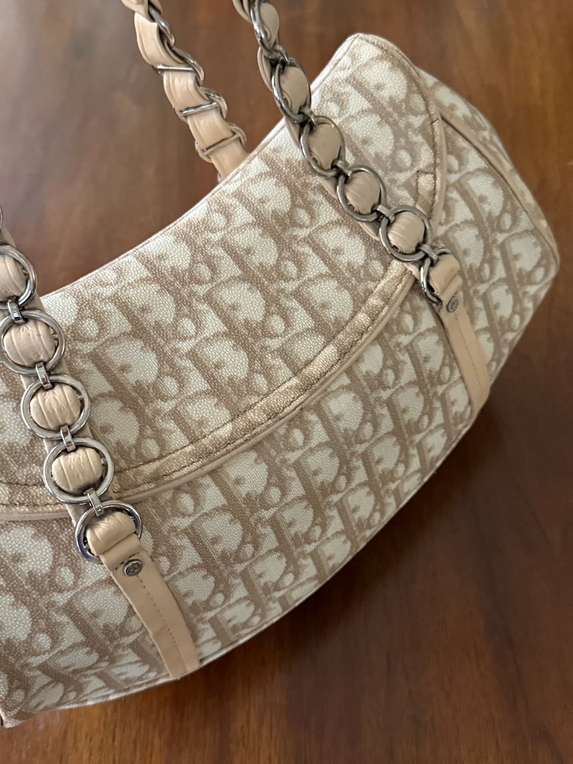 DIOR 디올 오블리크 로맨티크 체인백 베이지 상품이미지6