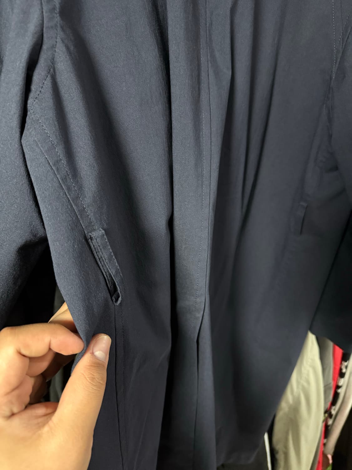 ILCORSO 네이비 발마칸 코트 상품이미지4