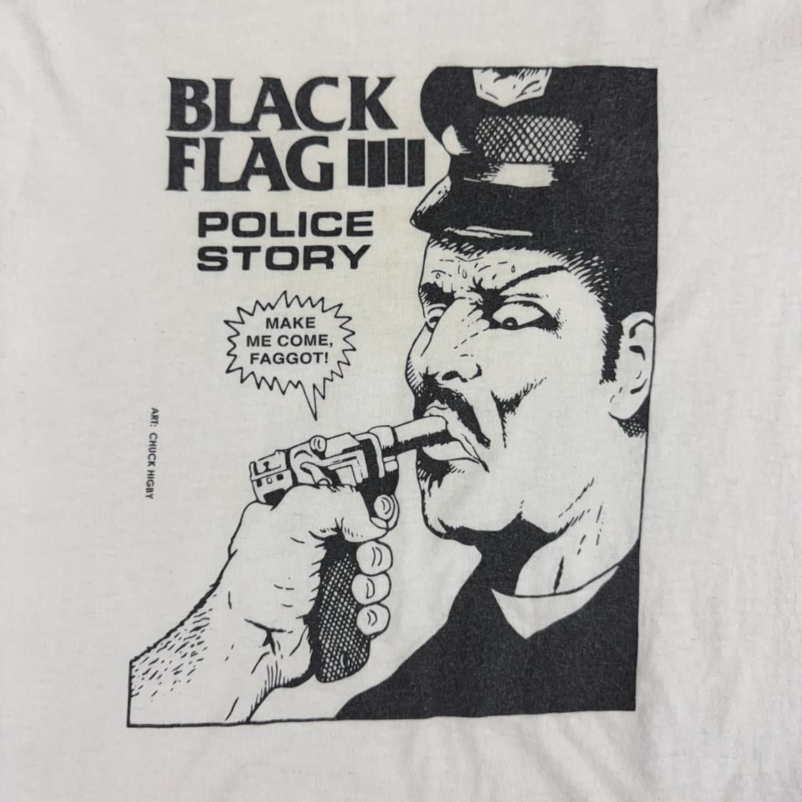 빈티지 00s Black Flag 블랙 플래그 폴리스스토리 티셔츠 상품이미지3