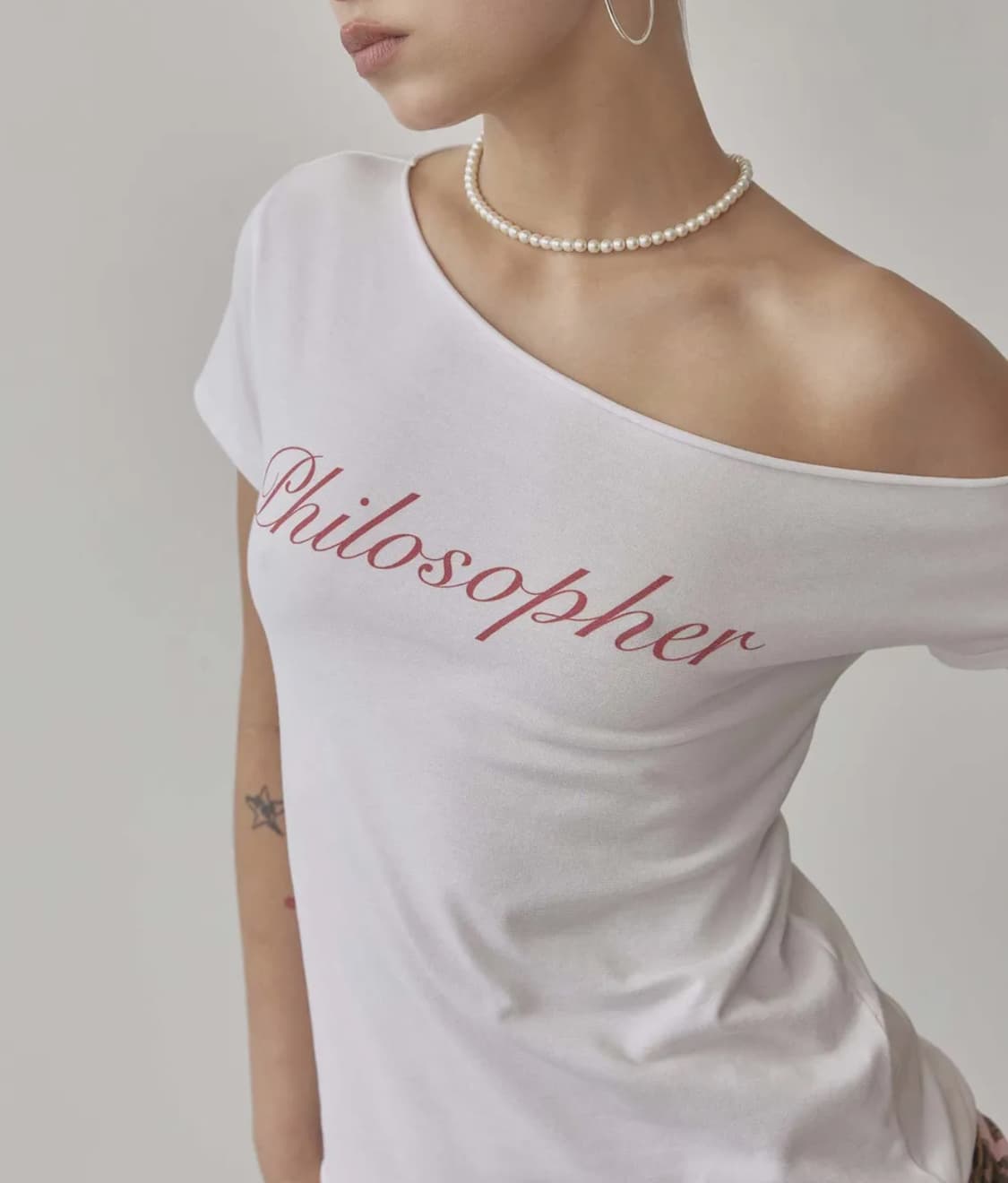 스컬프터 26ss hook me up layered tee white 상품이미지1