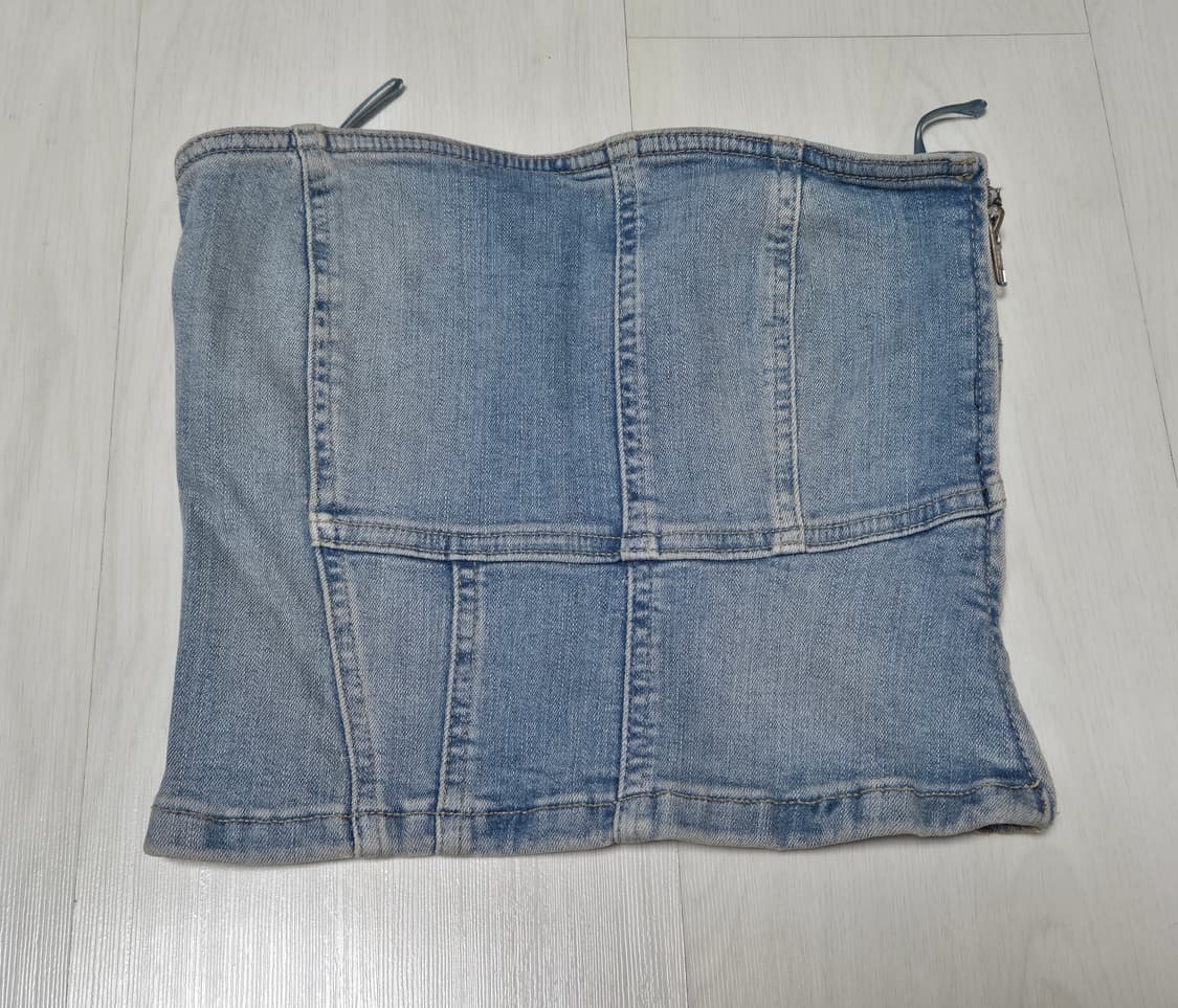 ZARA 자라 데님 탑 XS 상품이미지2