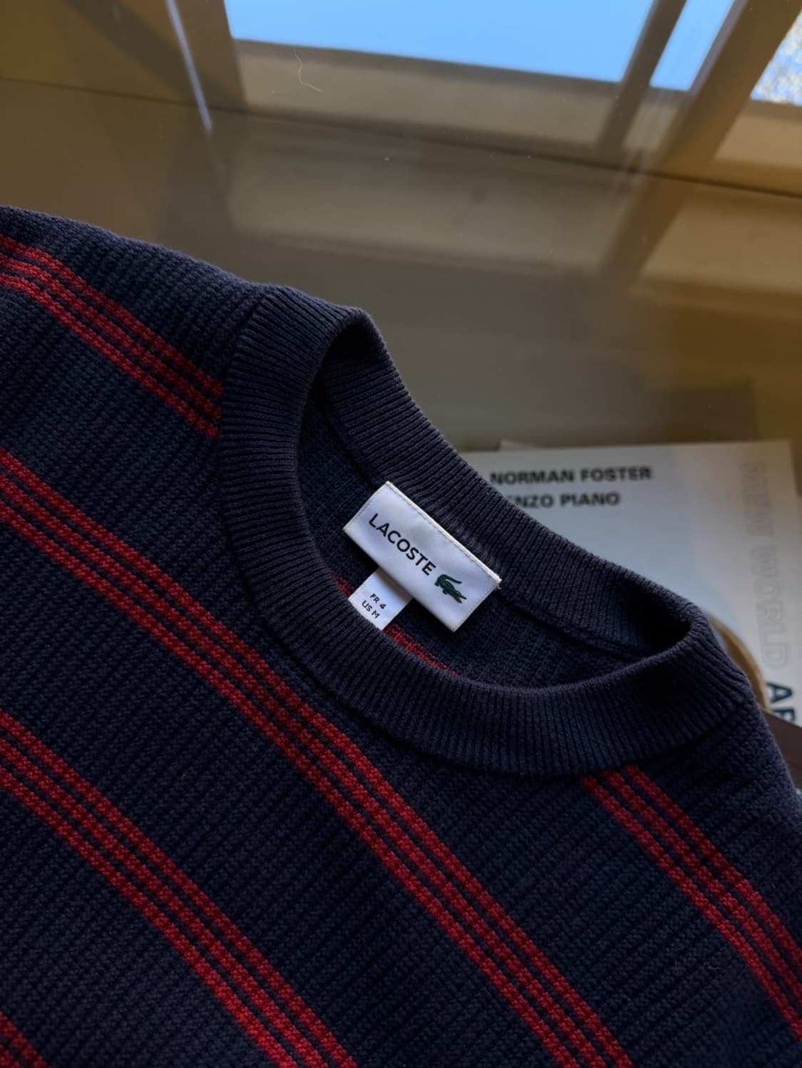 라코스테 스트라이프 니트 100 상품이미지7