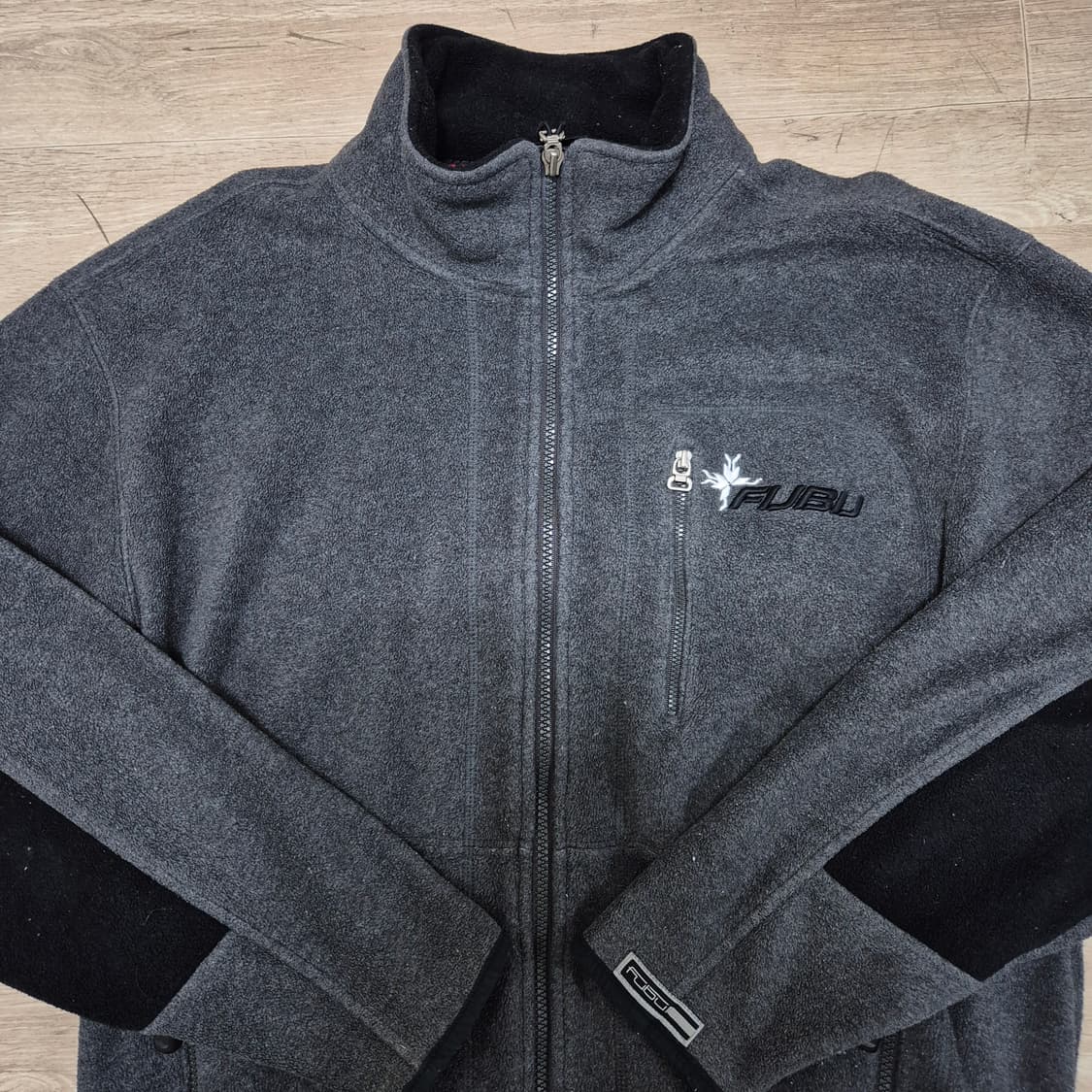 FUBU 푸부 남성 올드스쿨 로고 후리스 자켓 M(95) 상품이미지2