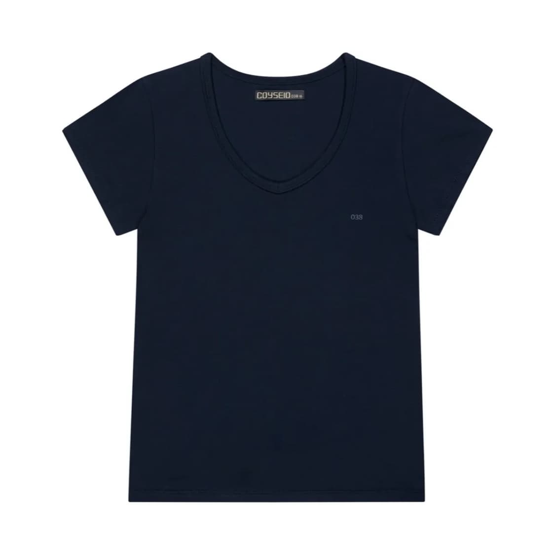 코이세이오 038 SLIM V-NECK T-SHIRT NAVY M 상품이미지1