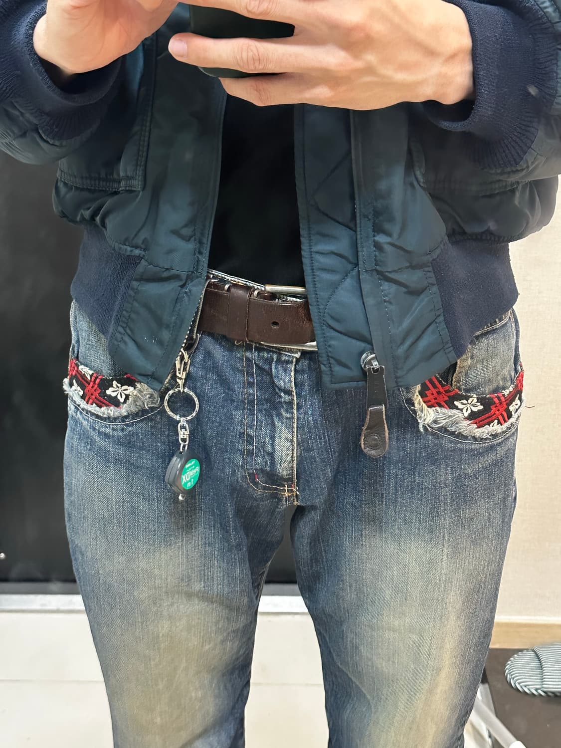 카구라 에비수 빈티지 데님 청바지 상품이미지6