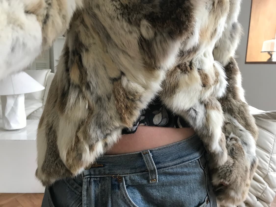vintage rabbit fur jacket 상품이미지4