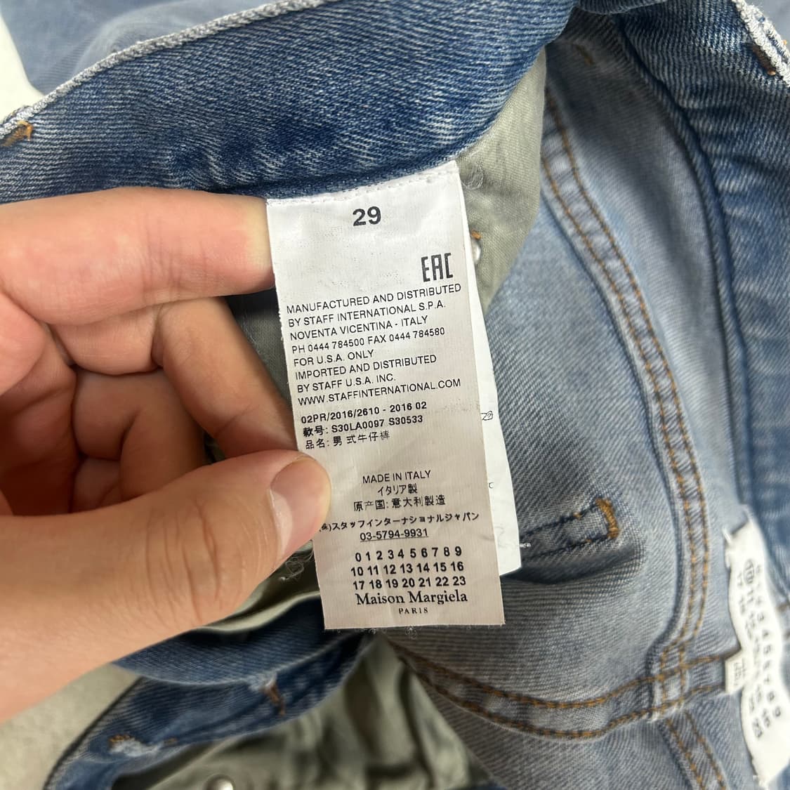Maison margiela 16aw mid blue denim 상품이미지5