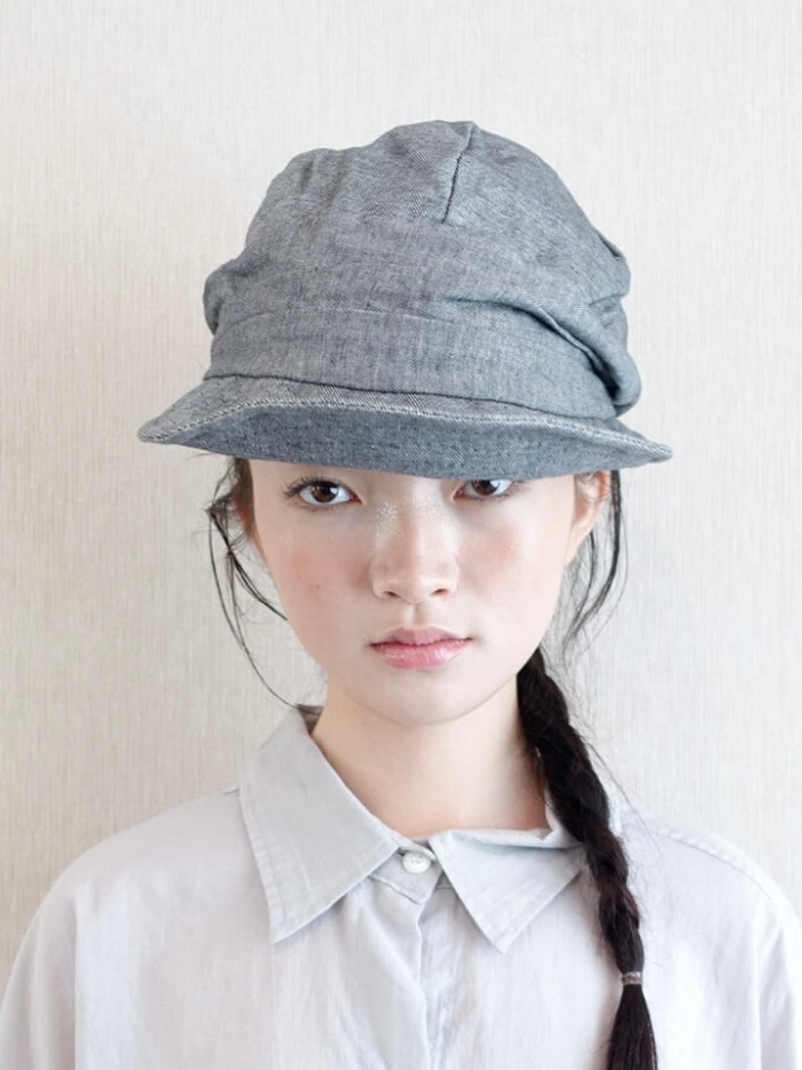 샵페어리 wrinkled wide casquette 모자 상품이미지2