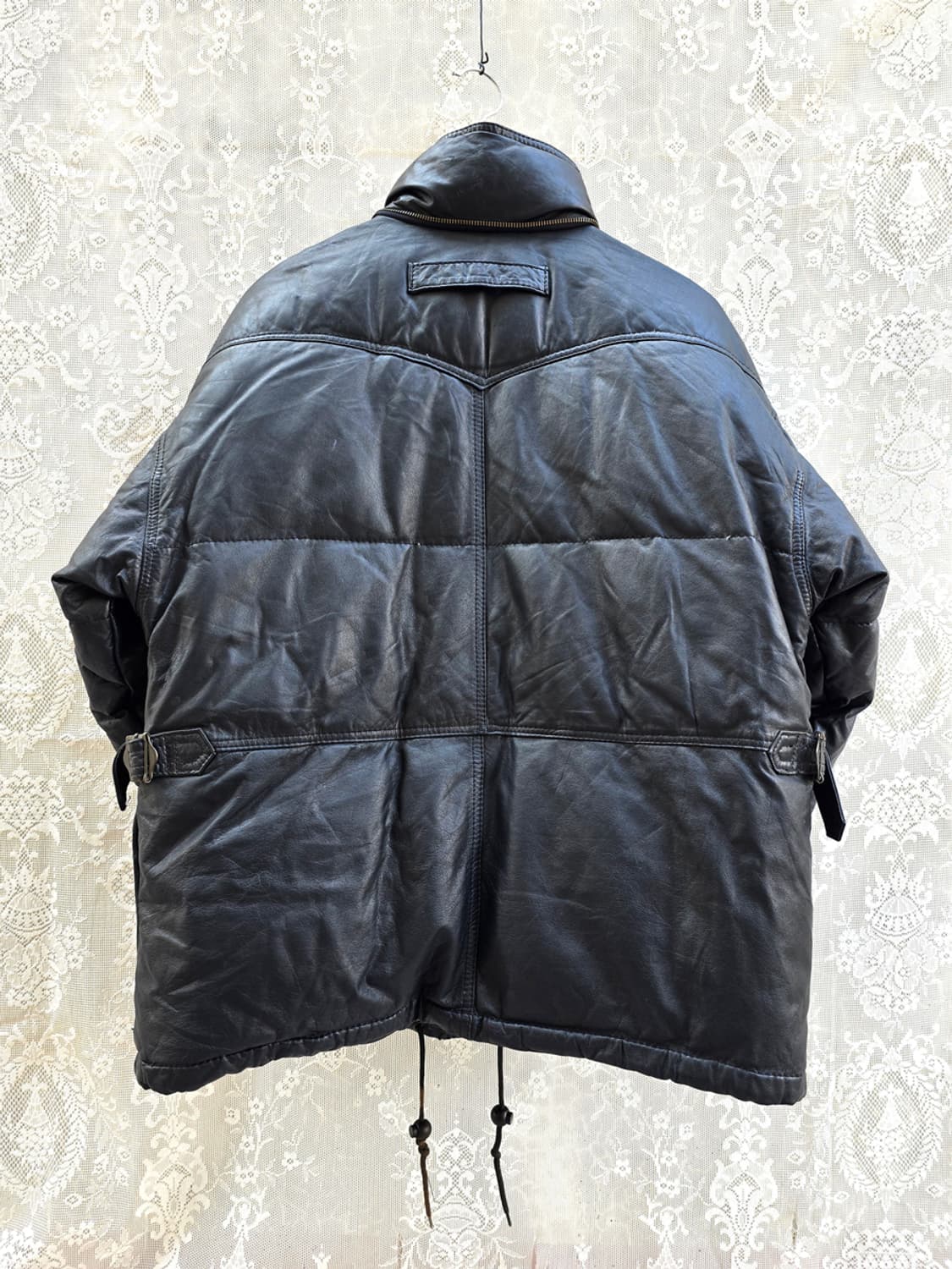 90s 웨스턴 카우레더 다운 패딩 상품이미지5