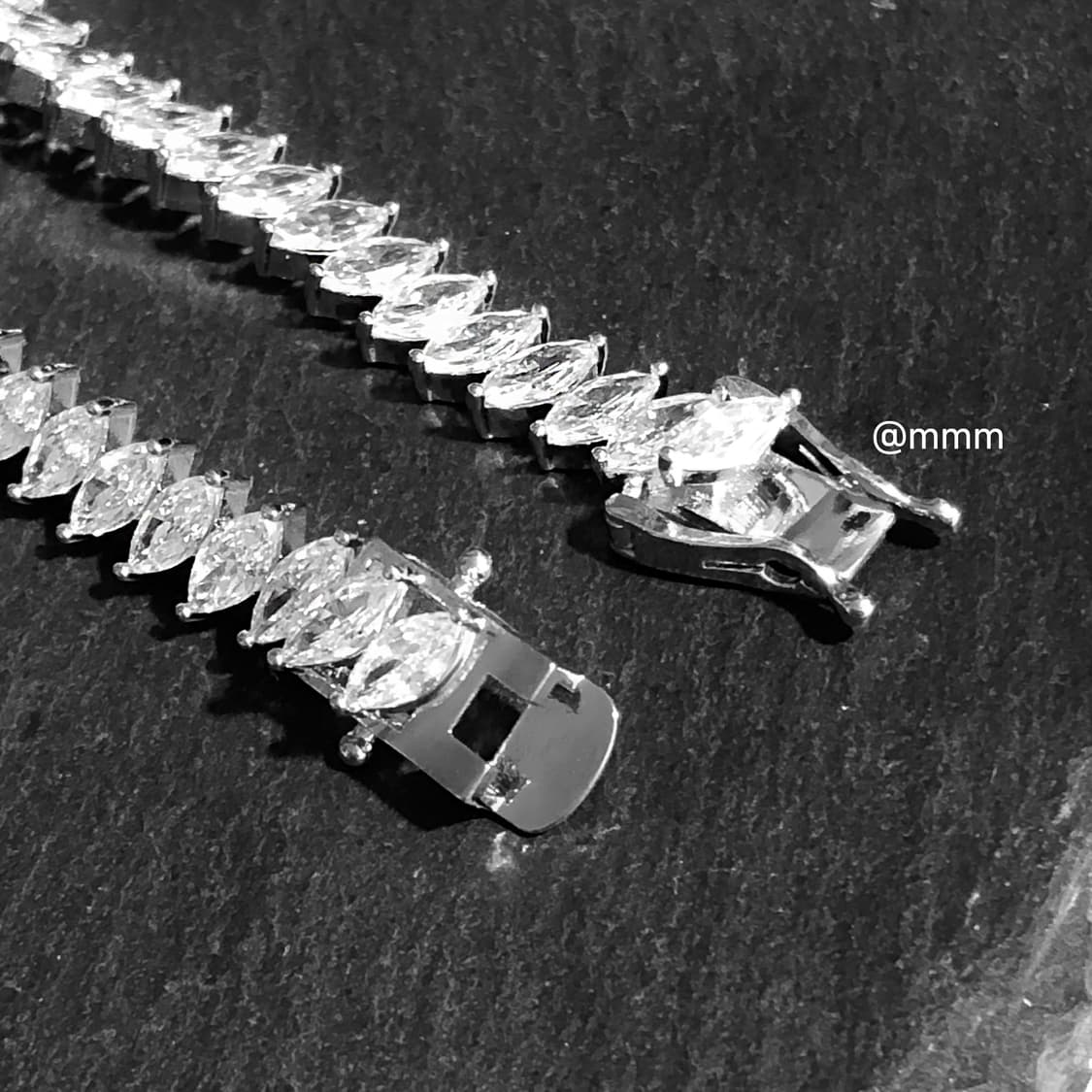 (Unisex) 영롱 바케트 테니스 팔찌 상품이미지5