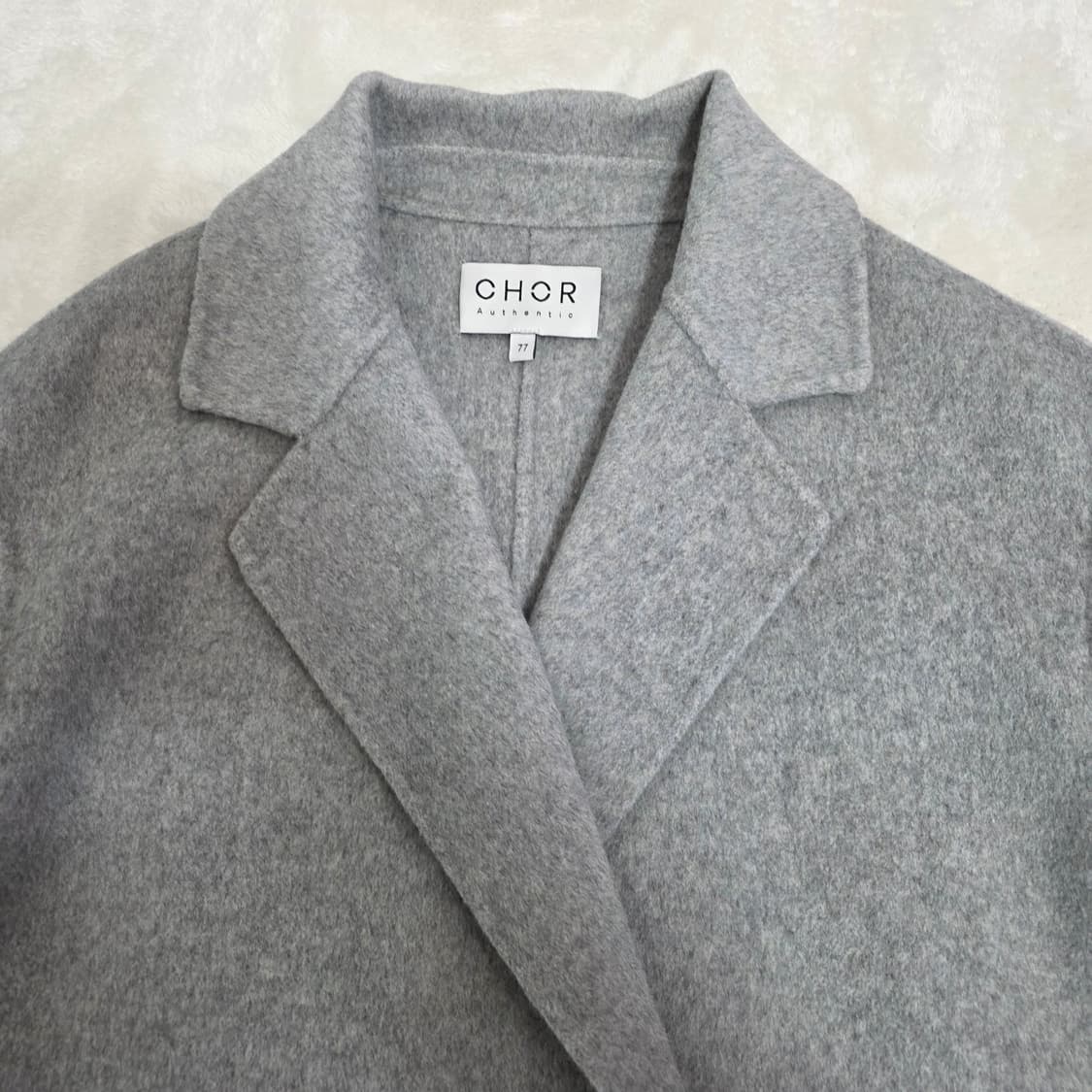 (77)여성 코어어센틱 울 더블 숏 코트  상품이미지2