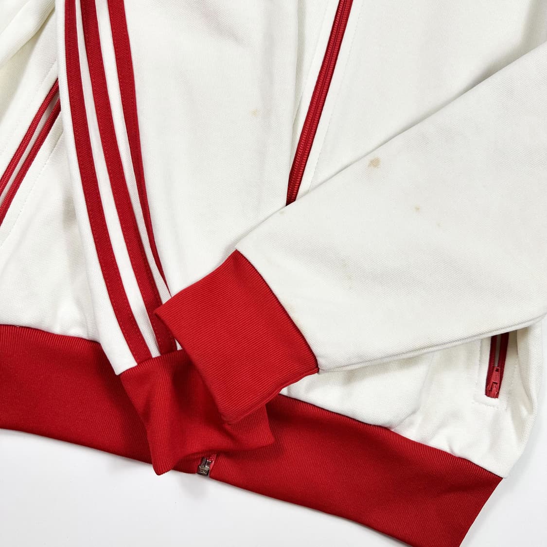 아디다스 구형 캐나다 져지 화이트 레드 S 상품이미지6