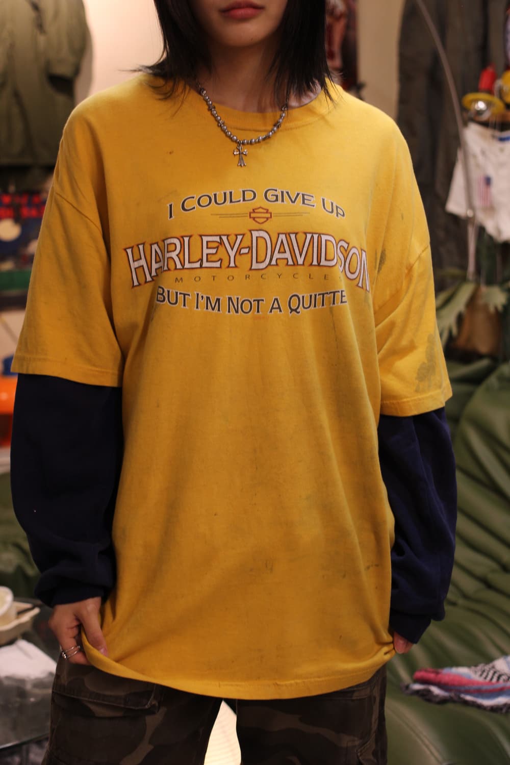 00s Harley-Davidson Heavy stains T-shirt 상품이미지5