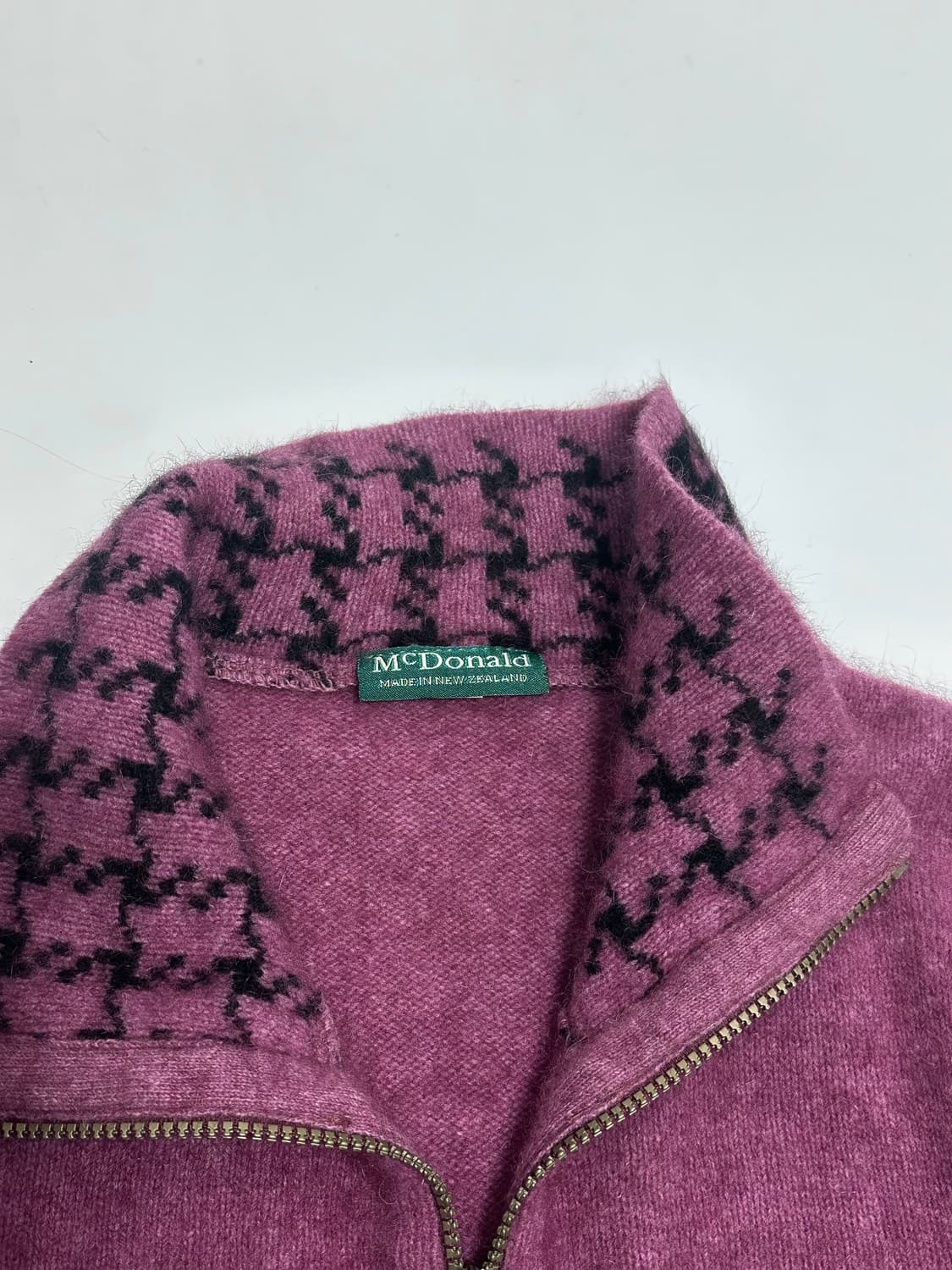 McDonalad 램스울 니트 집업 자켓 상품이미지8