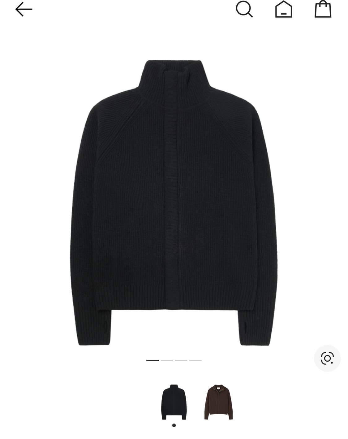 L)토니웩 슈퍼파인 메리노울 니트집업 상품이미지1