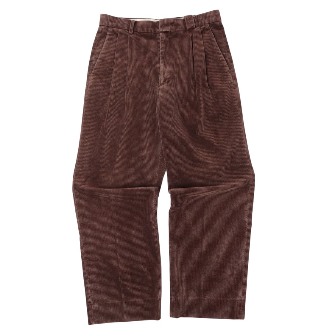 입생로랑 브라운 핀턱 코듀로이 팬츠 상품이미지1