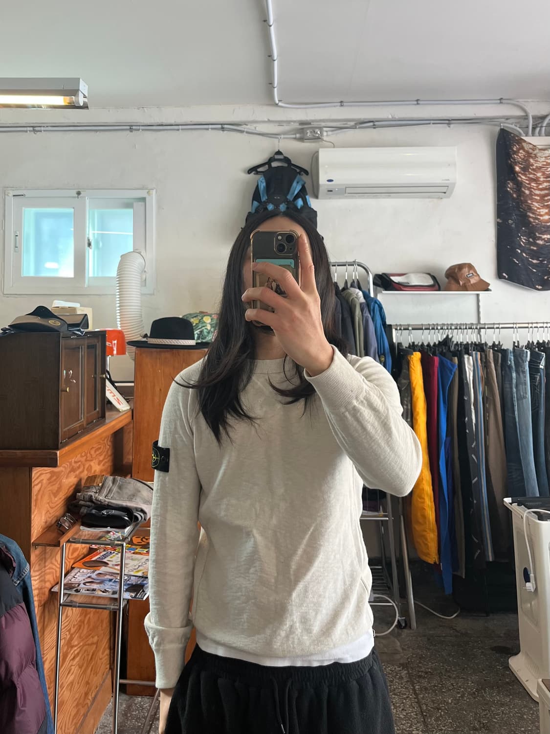 스톤아일랜드 아이보리 니트 상품이미지2