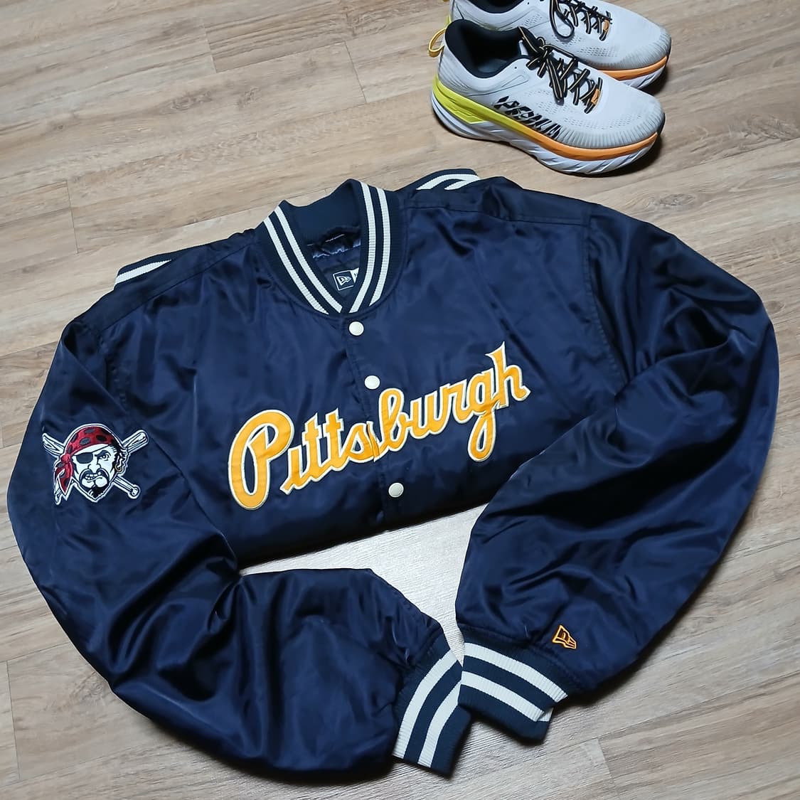 newera 뉴에라 엠엘비 스타디움 바시티 피츠버그 누빔 야구 패딩 자켓 상품이미지1